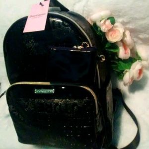 Juicy Couture Word Play Backpack w/ Pouch